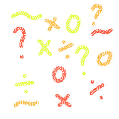 set of hand drawn arrows.