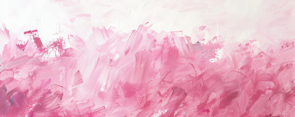 Gentle Pinks: Soft pink brush strokes on a white background, creating a gentle and calming feel.