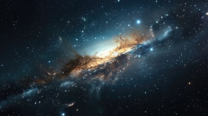 Fototapeta premium Galactic Stars and Interstellar Dust in the Cosmos