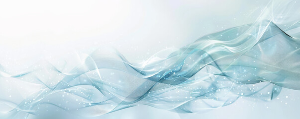 Obraz premium Medical background with a white and light blue color scheme, showcasing abstract lines and shapes to create a sense of movement and modernity.