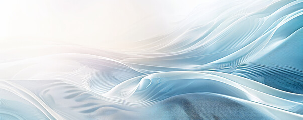 Medical background with a white and light blue color scheme, showcasing abstract lines and shapes to create a sense of movement and modernity.