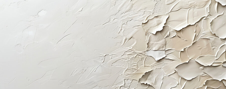 Modern minimalist background in shades of white and beige, with subtle textures and clean lines. The design is elegant and understated, creating a sophisticated, contemporary look