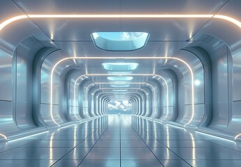 Obraz premium Futuristic Data Center for Global Cloud Backup