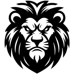 Esports lion head silhouette