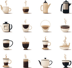 "Cozy Corners: A Set of Coffee Shop "
