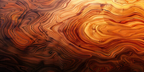 Fototapeta premium Wood Grain Elegance: Detailed Close-Up Texture of Exotic Wood Grain, showcasing Natural Patterns and Rich Colors.