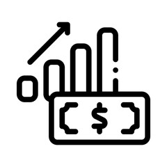 economic growth line icon