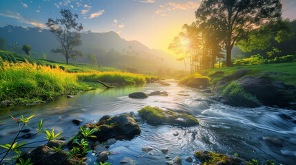 relaxing natural landscape 