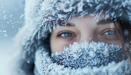 Cold is the numbness that seeps into bones: Visualize a person bundled up against the cold, yet still feeling the chill seeping into their bones, symbolizing the penetrating cold of winter.