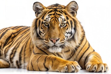 Obraz premium Beautiful tiger - isolated on white background