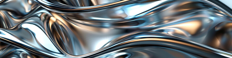 Obraz premium Metal is the cool, smooth touch of industrial strength: Depict a close-up of metal, with its smooth and cool texture symbolizing strength and durability.