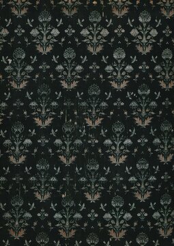 vintage floral patron - Dark Patron - Victorian antigue patron