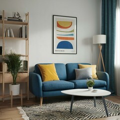 modern living room with sofa