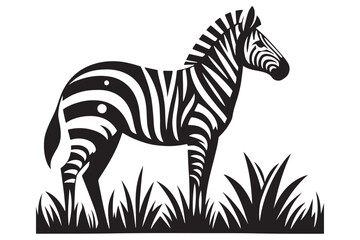 Zebra voctor silhouette illustration