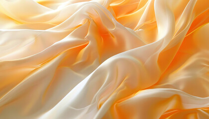 Obraz premium Silk is the smooth, silky texture of delicate elegance: Picture a close-up of silk, with its smooth and silky texture symbolizing delicate elegance and refinement