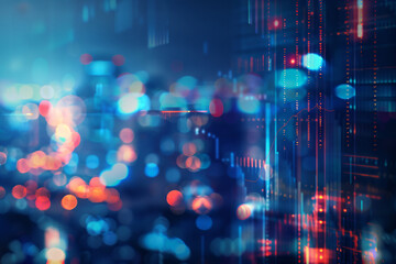 a city with a lot of lights on it