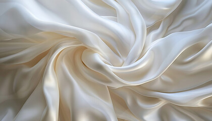 Obraz premium Silk is the smooth, silky texture of delicate elegance: Picture a close-up of silk, with its smooth and silky texture symbolizing delicate elegance and refinement