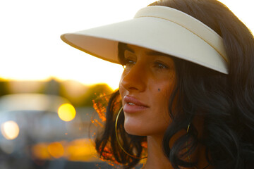 portrait of a woman in a hat