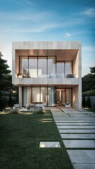 building in the morning