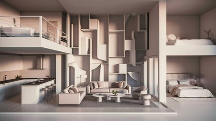 Fototapeta premium modern kitchen interior