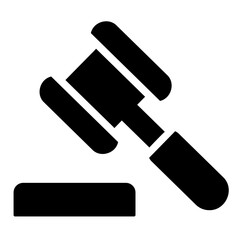 law glyph icon