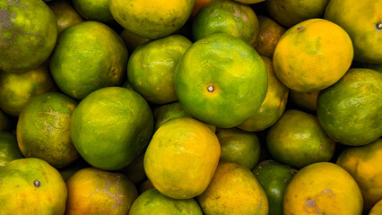 Oranges in the market for the background