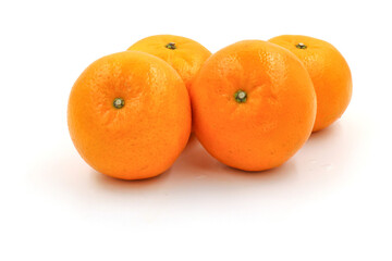 oranges isolated on white background