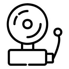 schoolbell outline icon