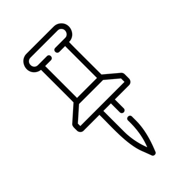 recommend clip art: thumbtack outline icon