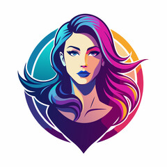 portrait of a woman logo