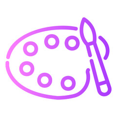 watercolor gradient icon