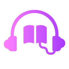 audiobook gradient icon