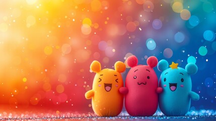 backgrounds toy easter bunny and easter eggs