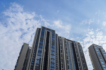 Obraz premium High rise residential building of public estate in Chengdu city