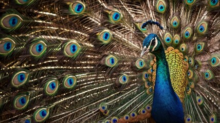 Obraz premium peacock with feathers