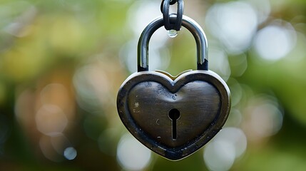 Unlocking Love: Heart-shaped Lock and Key on International Kissing Day