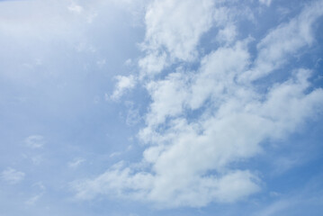 Fototapeta premium Pastel Colorful sky and cloud white. Beautiful afternoon bule sky and cloud white. 