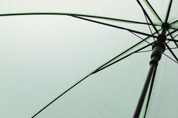 surface of open green umbrella background