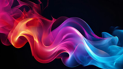 Fototapeta premium Ethereal Purple Flow: A Detailed Abstract Symphony color-flash-abstract-creative-flowing-smooth-detailed-smoked-purple-background-high-detailed