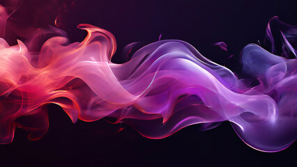 Obraz premium Ethereal Purple Flow: A Detailed Abstract Symphony color-flash-abstract-creative-flowing-smooth-detailed-smoked-purple-background-high-detailed-macro