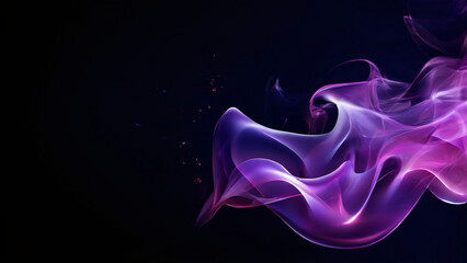 Fototapeta premium Ethereal Purple Flow: A Detailed Abstract Symphony color-flash-abstract-creative-flowing-smooth-detailed-smoked-purple-background-high-detailed-macro