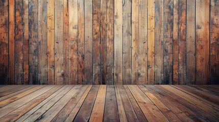 Wooden wall background with copy space for text and advertising concept