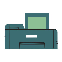 Printer handdrawn icon