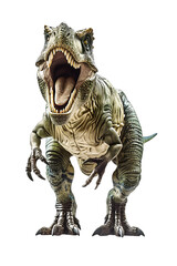 shooting dinosaur on white background