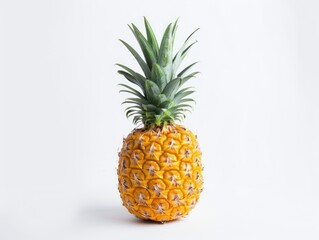 Fototapeta premium Fresh Pineapple on White Background