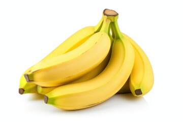 Fresh Bananas Isolated on White