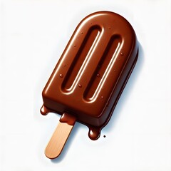 Obraz premium Ice Pop on a Stick Illustration on a White Background