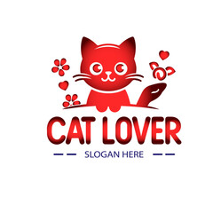 Cat logo and t-shirt design, any brand design, vector illustration file.