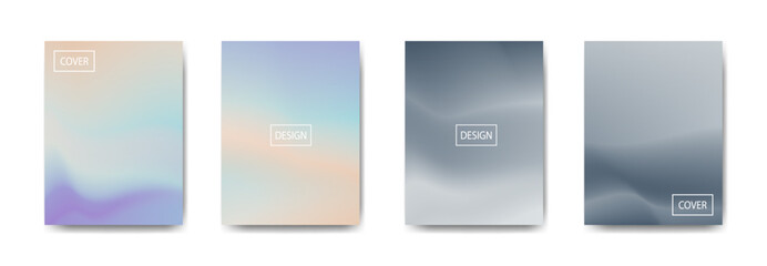 set of abstract background with beautiful gradation color, colorful background for poster flyer banner backdrop.vertical banner.cool fluid background vector illustration