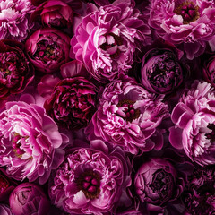 Pink and Purple Peonies Background